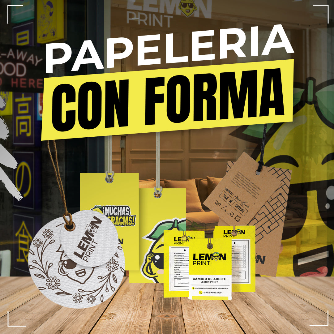 Hang Tag con forma